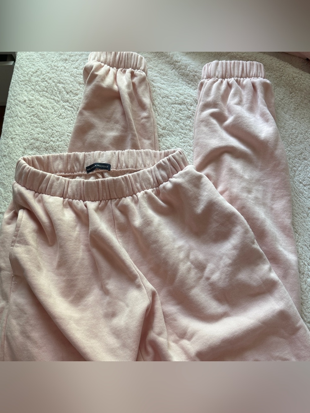 pink brandy sweatpants